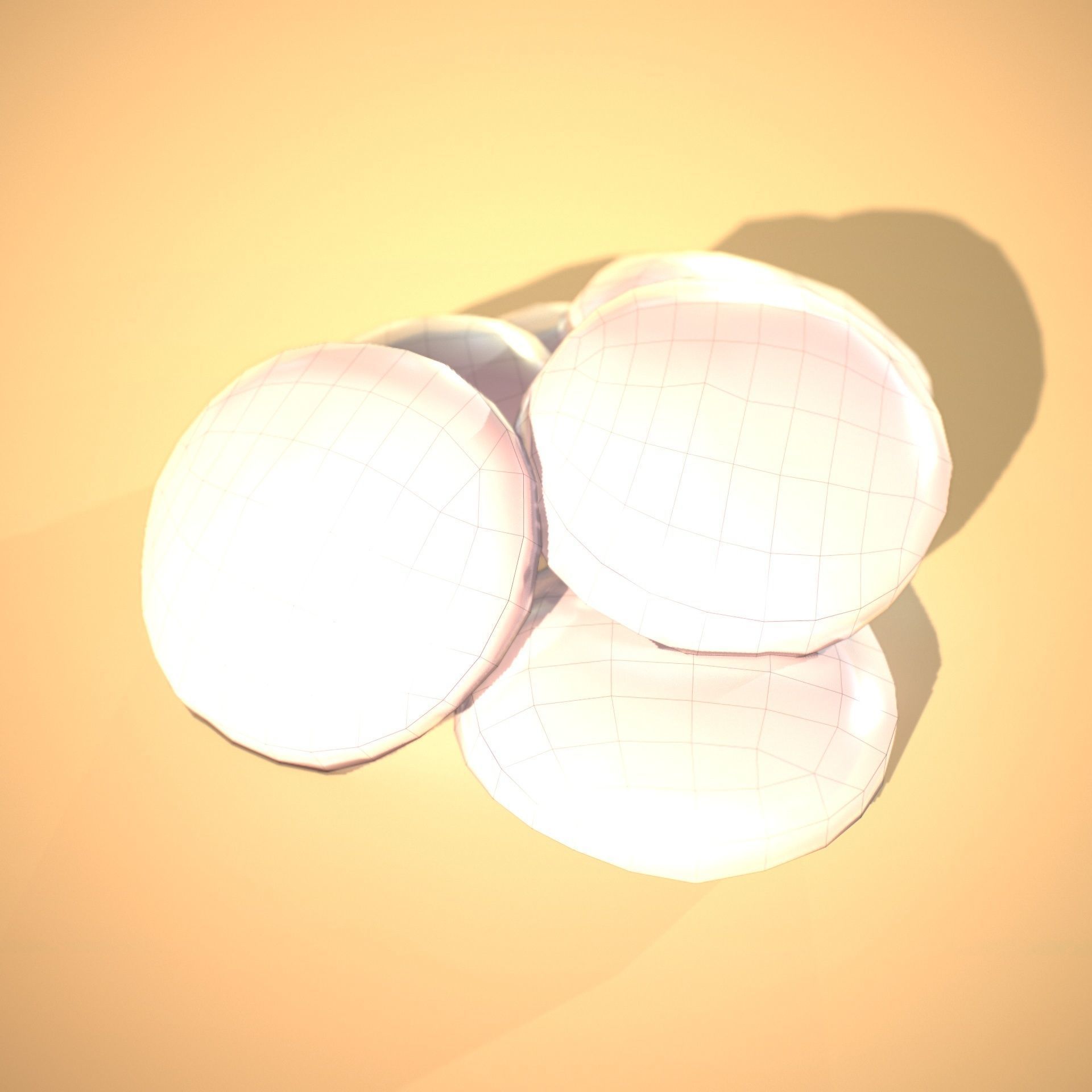 HIE Clean cookie N5 Low-poly 3D model_1