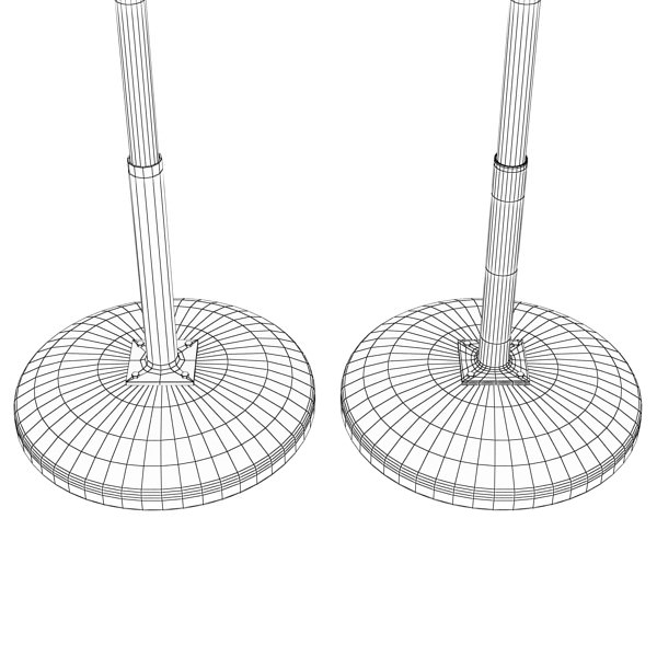 Exterior Bar Table Chair and Parasol 3D model_33