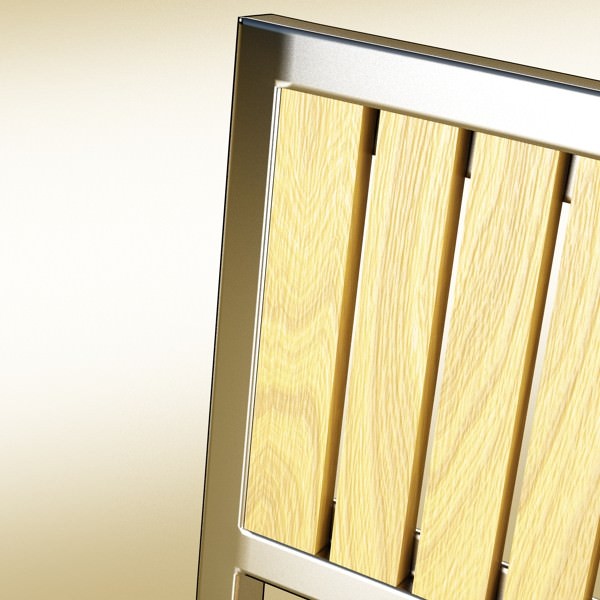 Exterior Bar Table Chair and Parasol 3D model_16