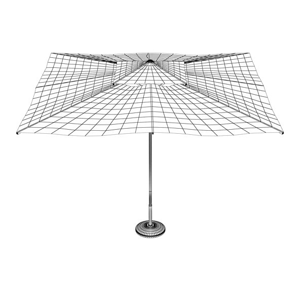 Exterior Bar Table Chair and Parasol 3D model_31