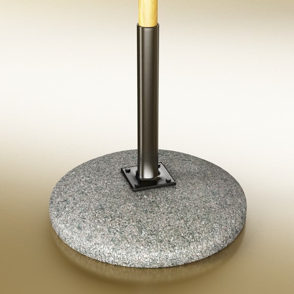 Exterior Bar Table Chair and Parasol 3D model_10