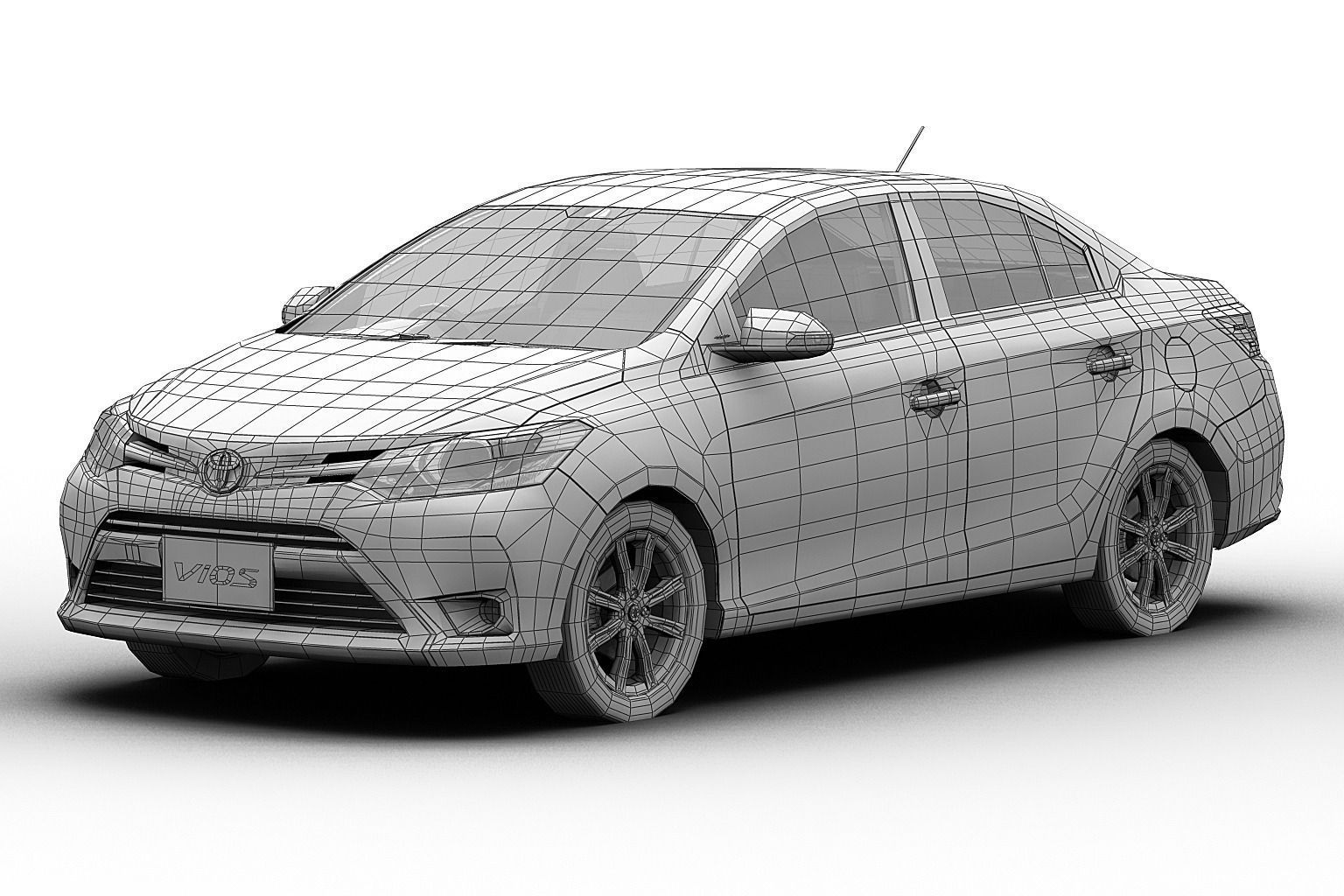 Toyota Vios 2013 3D model_8