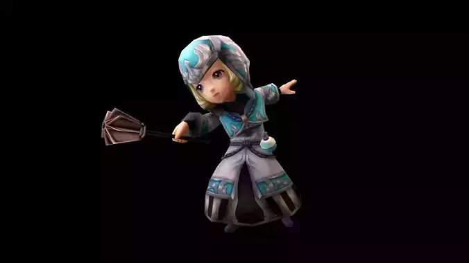 Asset - Character Acotyle - Models and Animation Low-poly 3D model