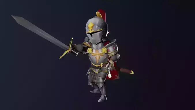 Asset - Character Plate - Models and Animation Low-poly 3D model