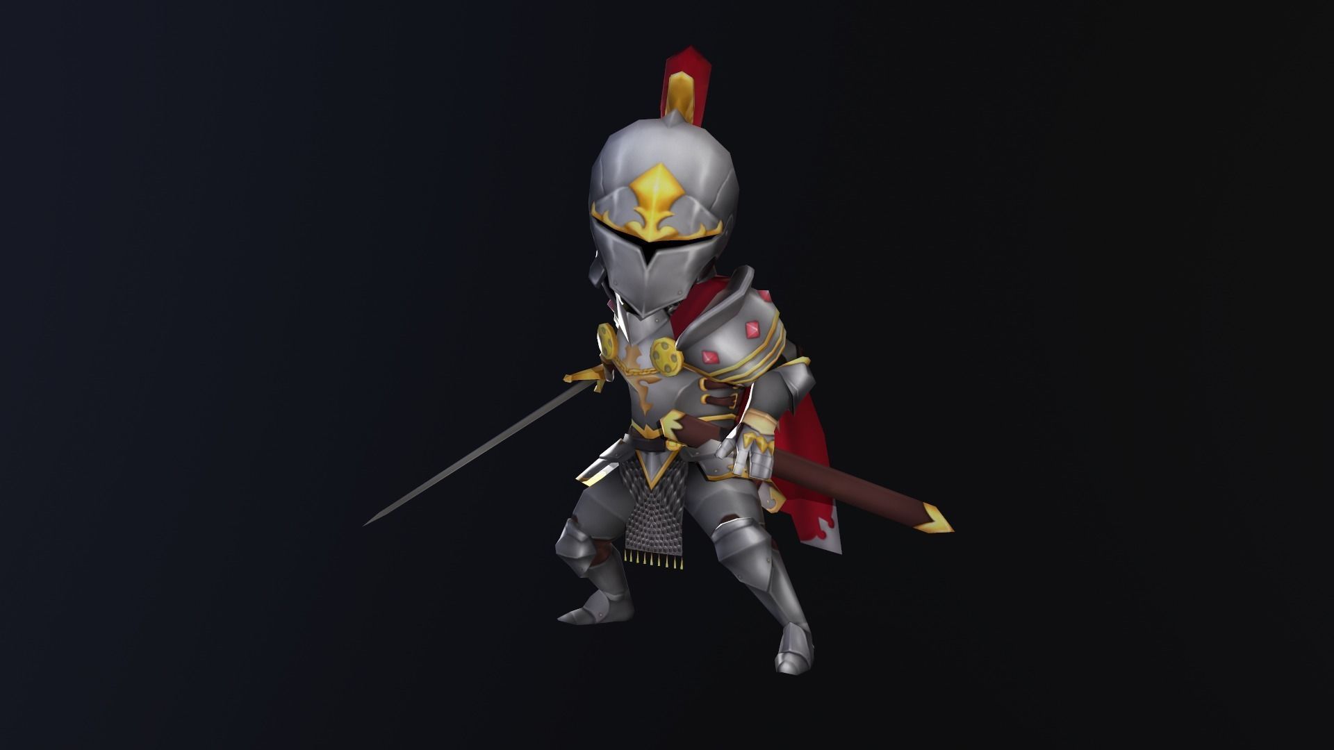 Asset - Character Plate - Models and Animation Low-poly 3D model_11