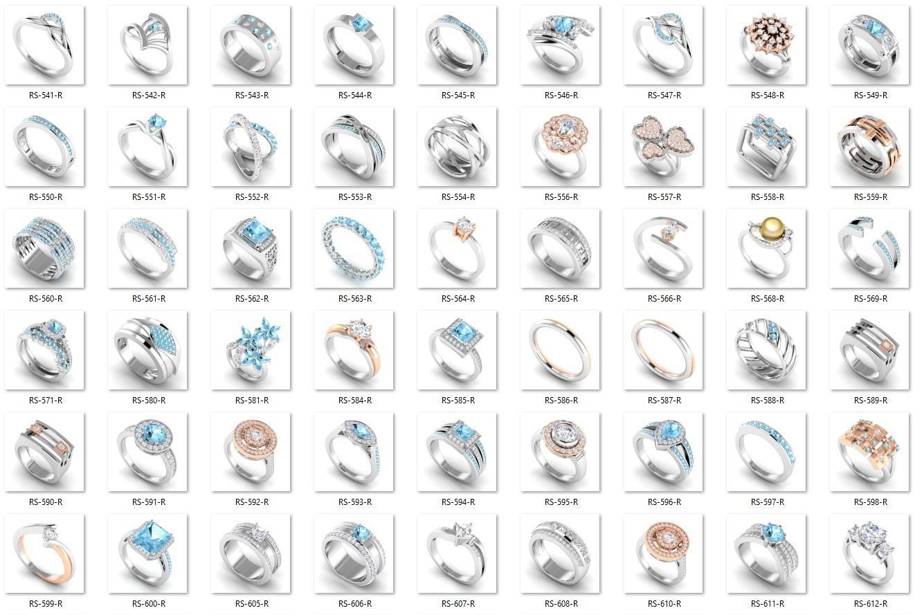 BULK-STL-RING 429 Files 3D print model_5