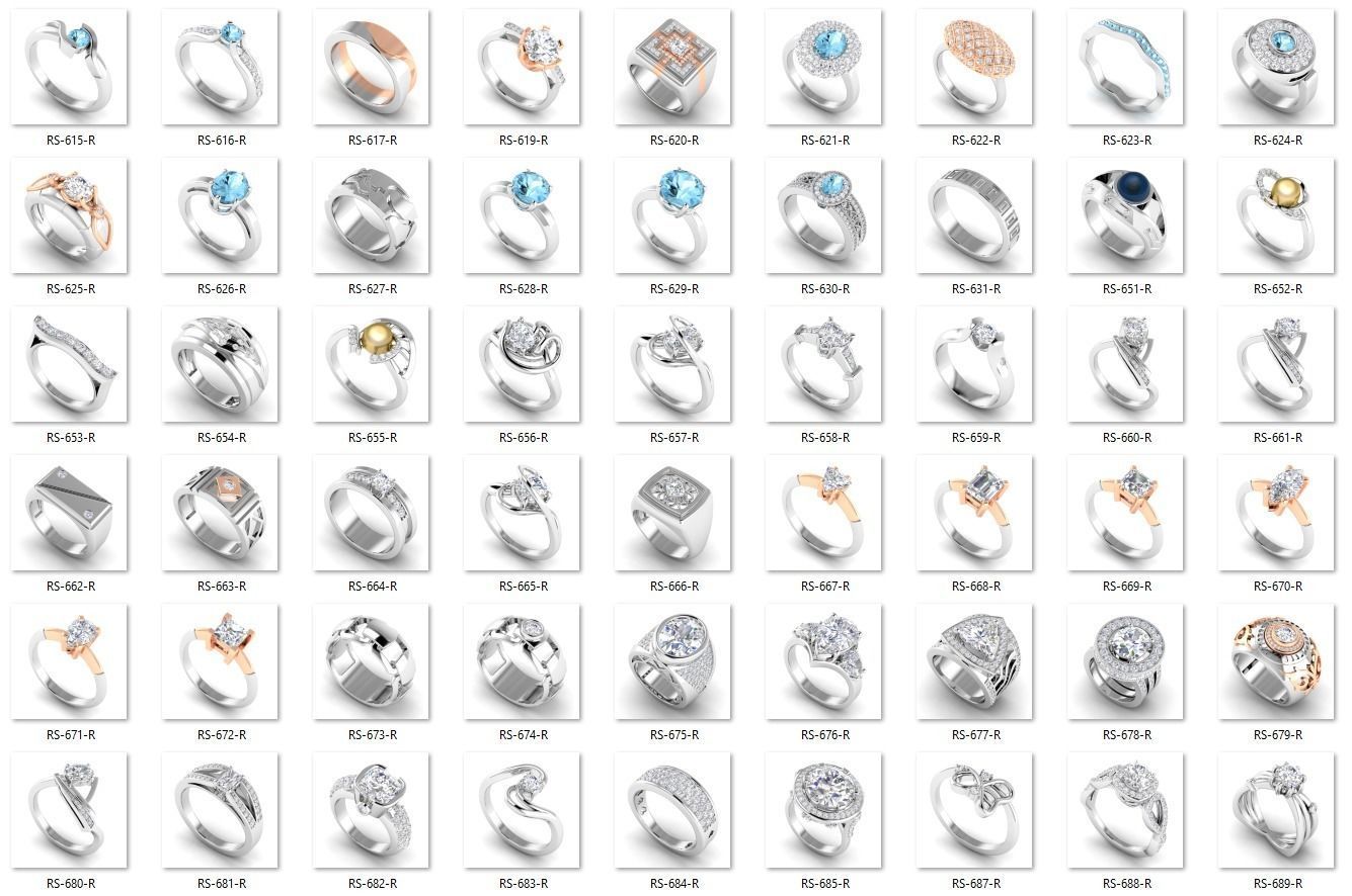 BULK-STL-RING 429 Files 3D print model_2