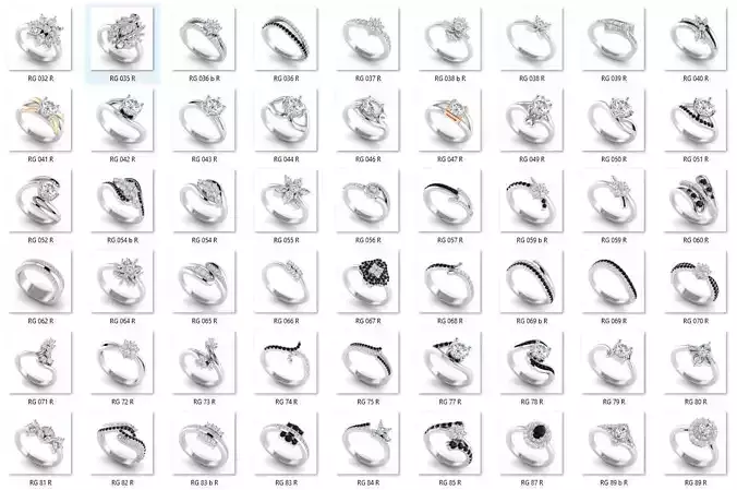 BULK-STL-RING 429 Files 3D print model