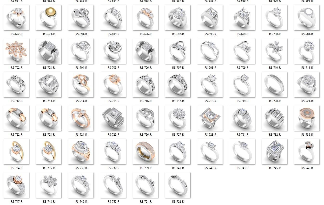BULK-STL-RING 429 Files 3D print model_7