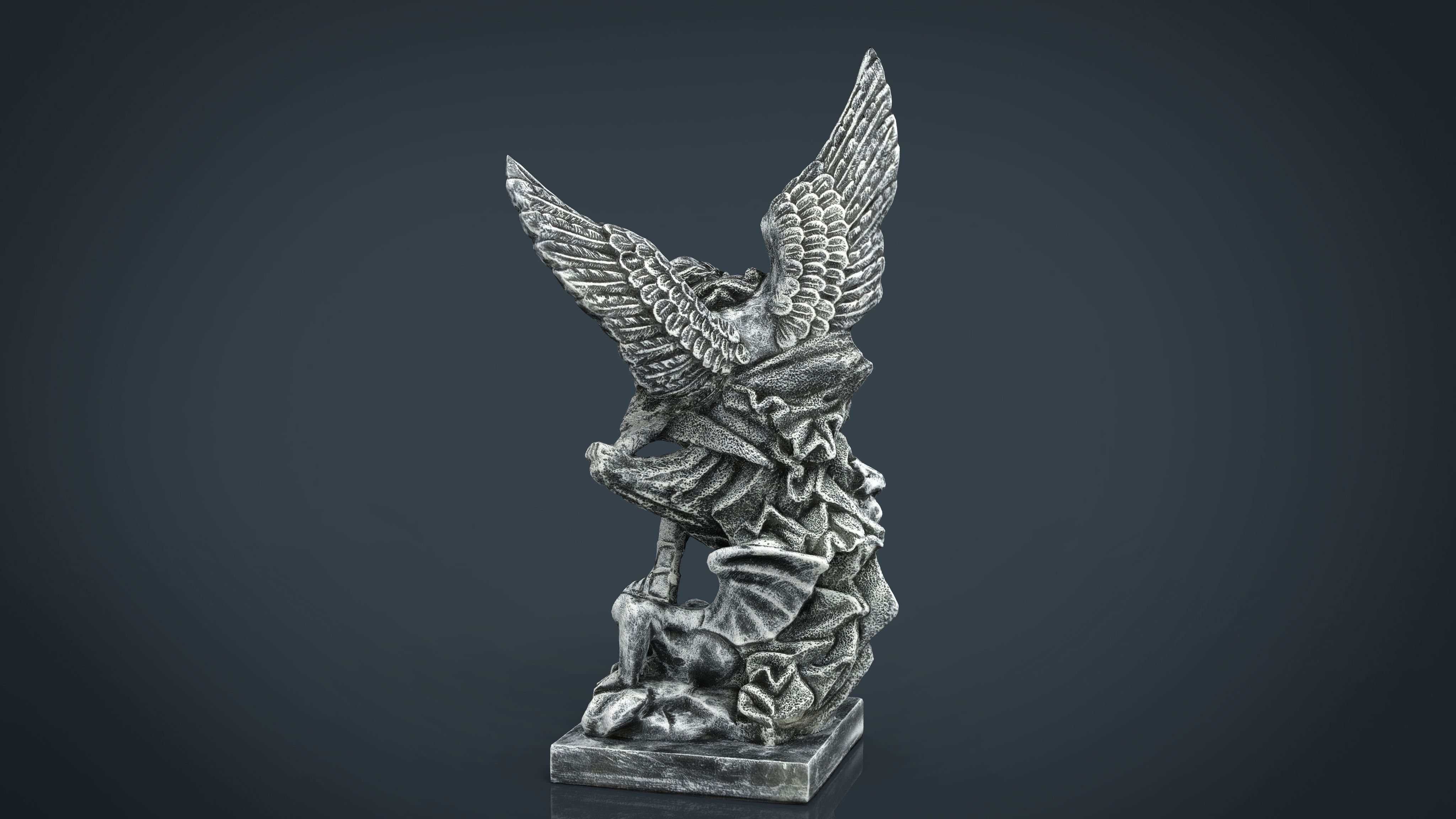 Archangel Michael Low-poly 3D model_15
