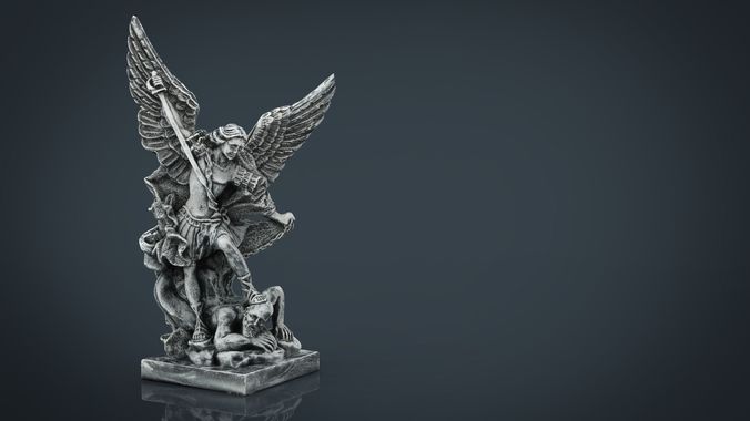 Archangel Michael Low-poly 3D model