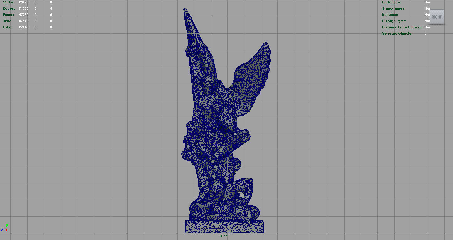 Archangel Michael Low-poly 3D model_10