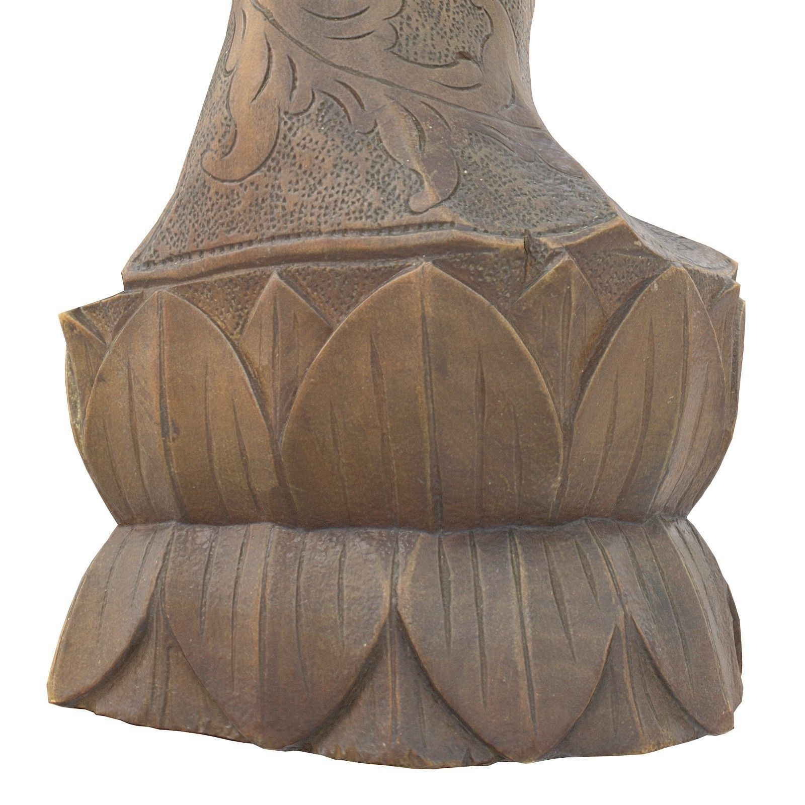 Oriental Woman Carving Low-poly 3D model_9