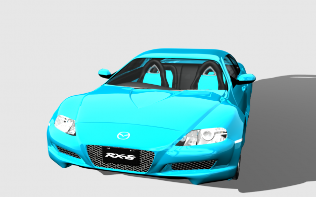 Mazda-RX8 mazda sports car 3D model_2
