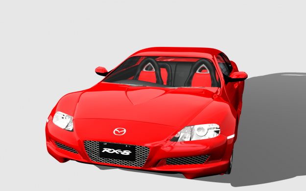 Mazda-RX8 mazda sports car 3D model_6