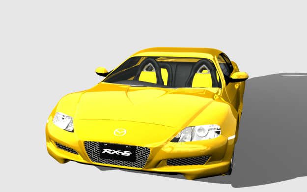 Mazda-RX8 mazda sports car 3D model_8