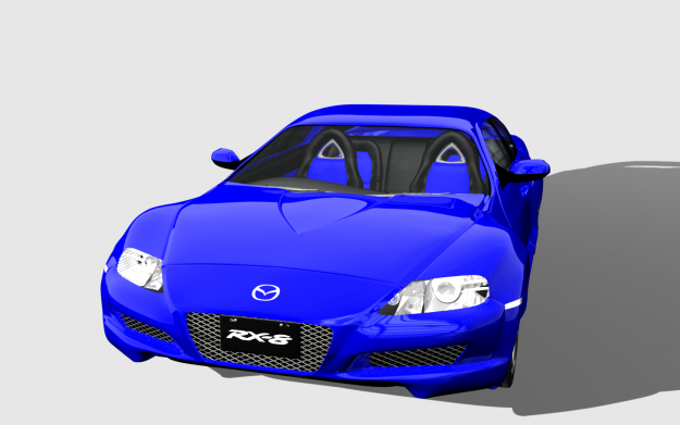Mazda-RX8 mazda sports car 3D model_4