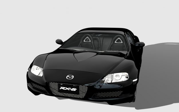 Mazda-RX8 mazda sports car 3D model_3