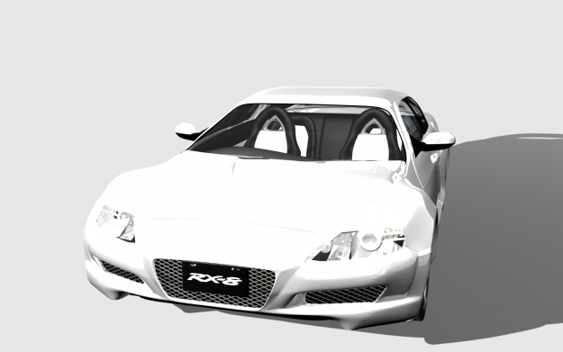 Mazda-RX8 mazda sports car 3D model_7