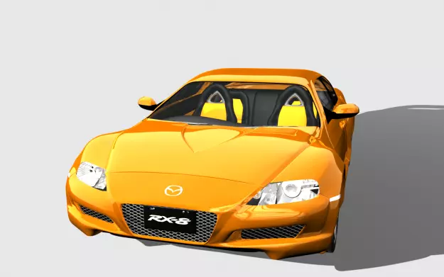 Mazda-RX8 mazda sports car 3D model_0