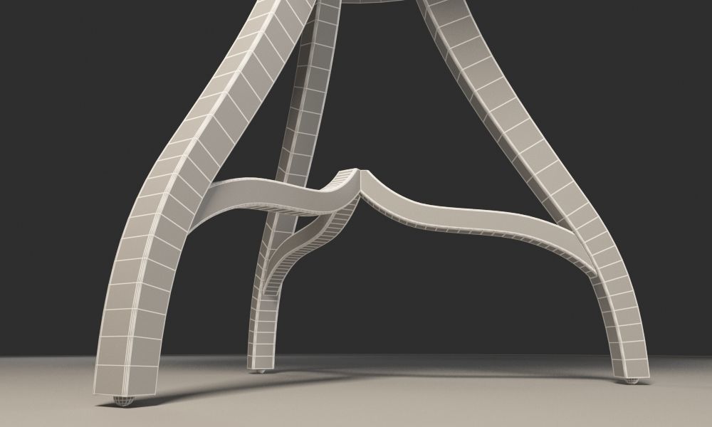 Modern 3 legs Coffee Table 3D model_10