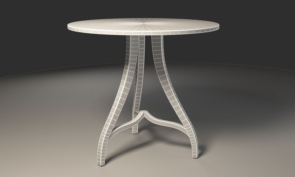 Modern 3 legs Coffee Table 3D model_11