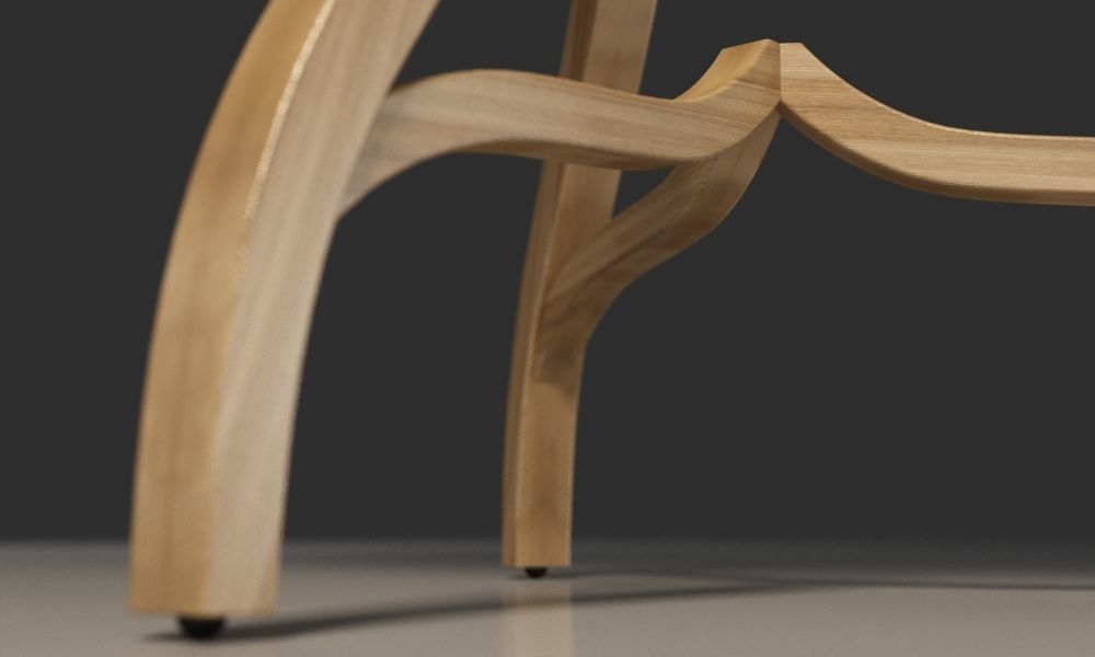 Modern 3 legs Coffee Table 3D model_9