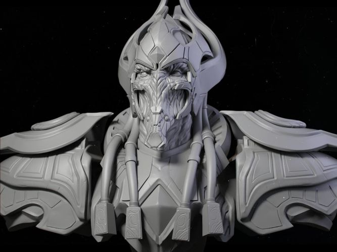 Artaniss bust of armored figure 3D print model
