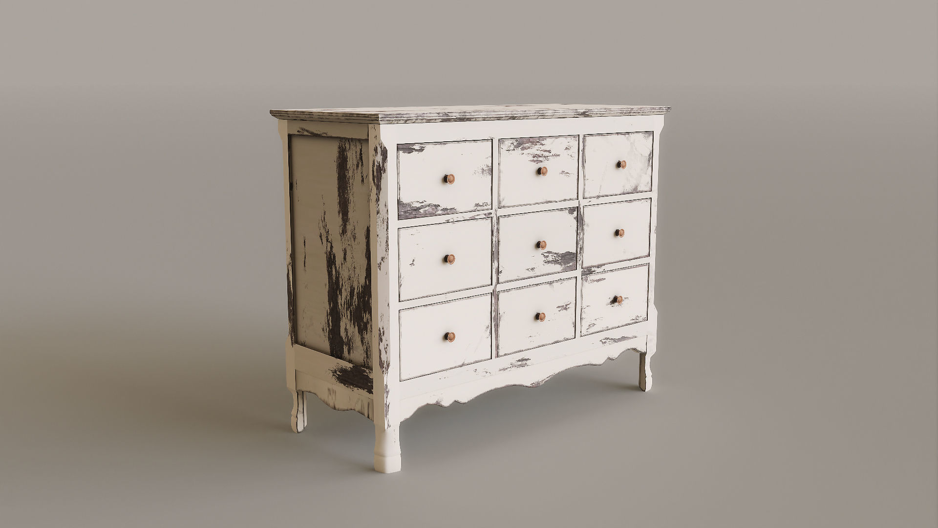 Antique Furniture Pack Low-poly 3D model_28