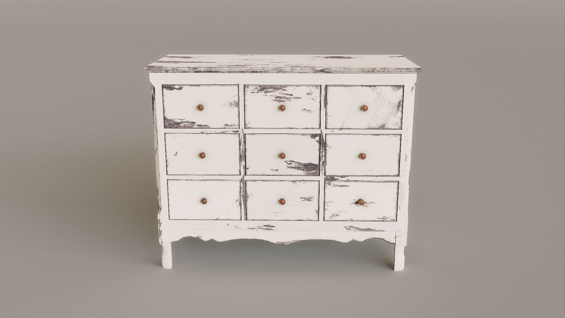 Antique Furniture Pack Low-poly 3D model_32