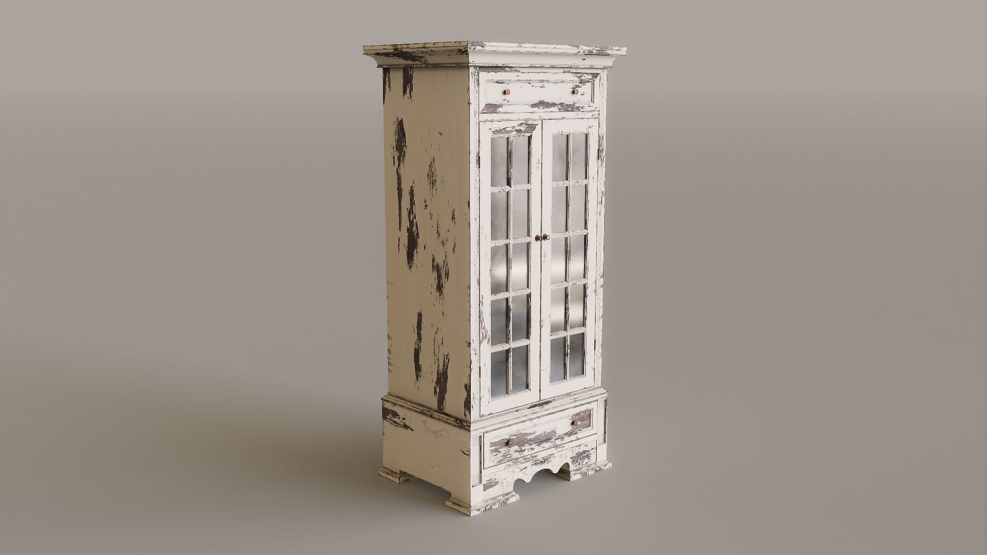 Antique Furniture Pack Low-poly 3D model_4