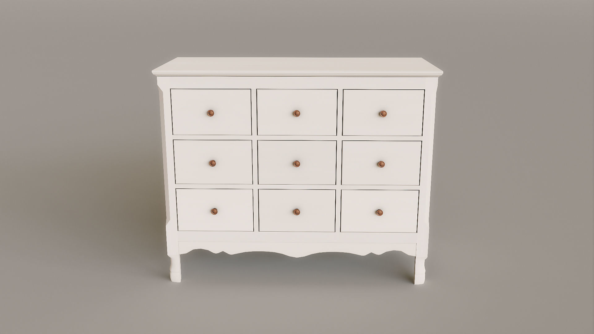 Antique Furniture Pack Low-poly 3D model_33