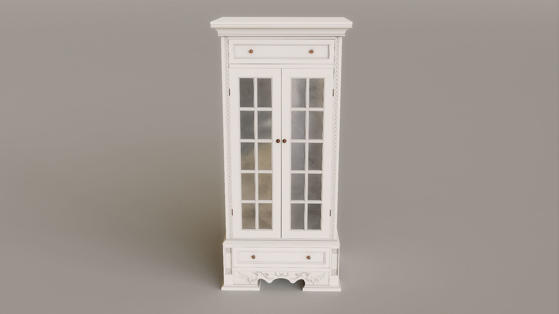 Antique Furniture Pack Low-poly 3D model_9