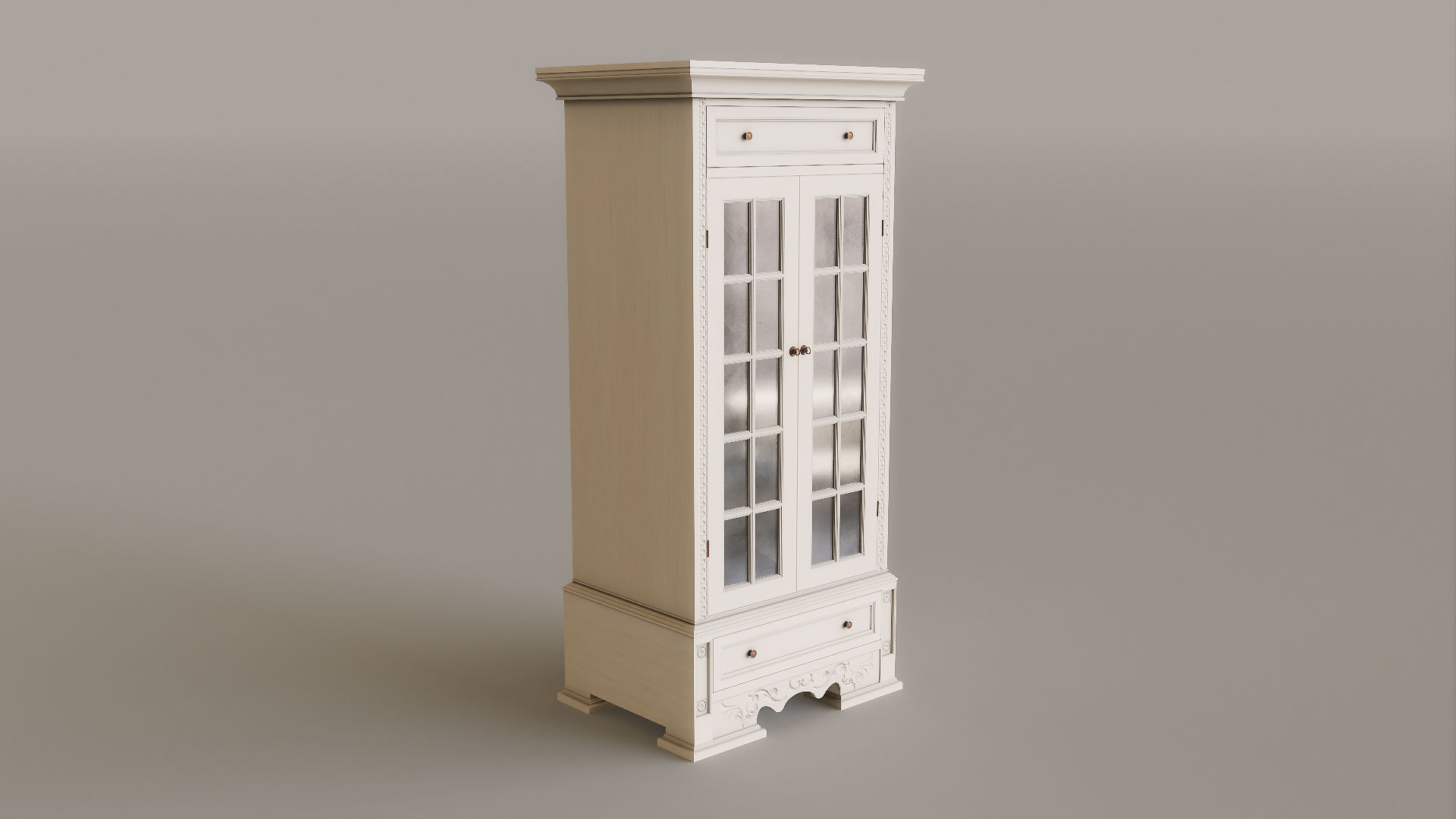 Antique Furniture Pack Low-poly 3D model_5