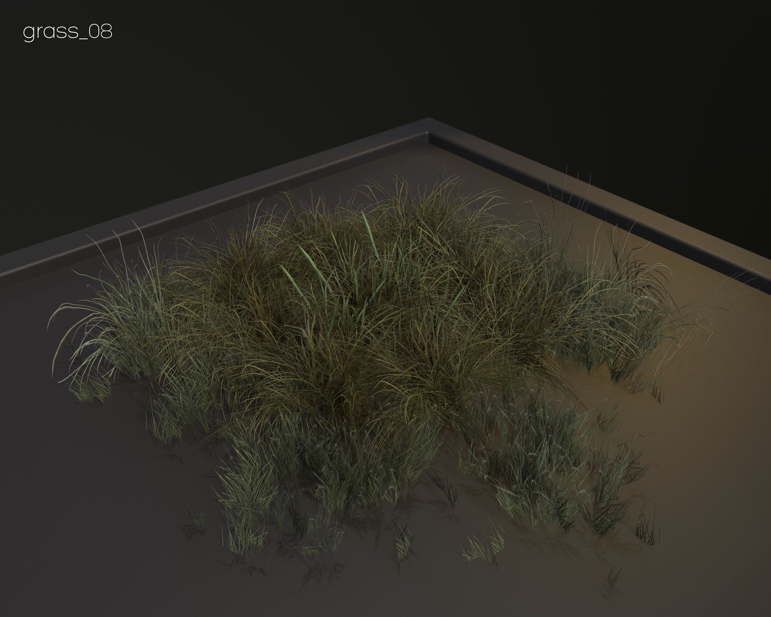 Castle Ruins Environment - PBR Medieval Props and Vegetation Low-poly 3D model_111