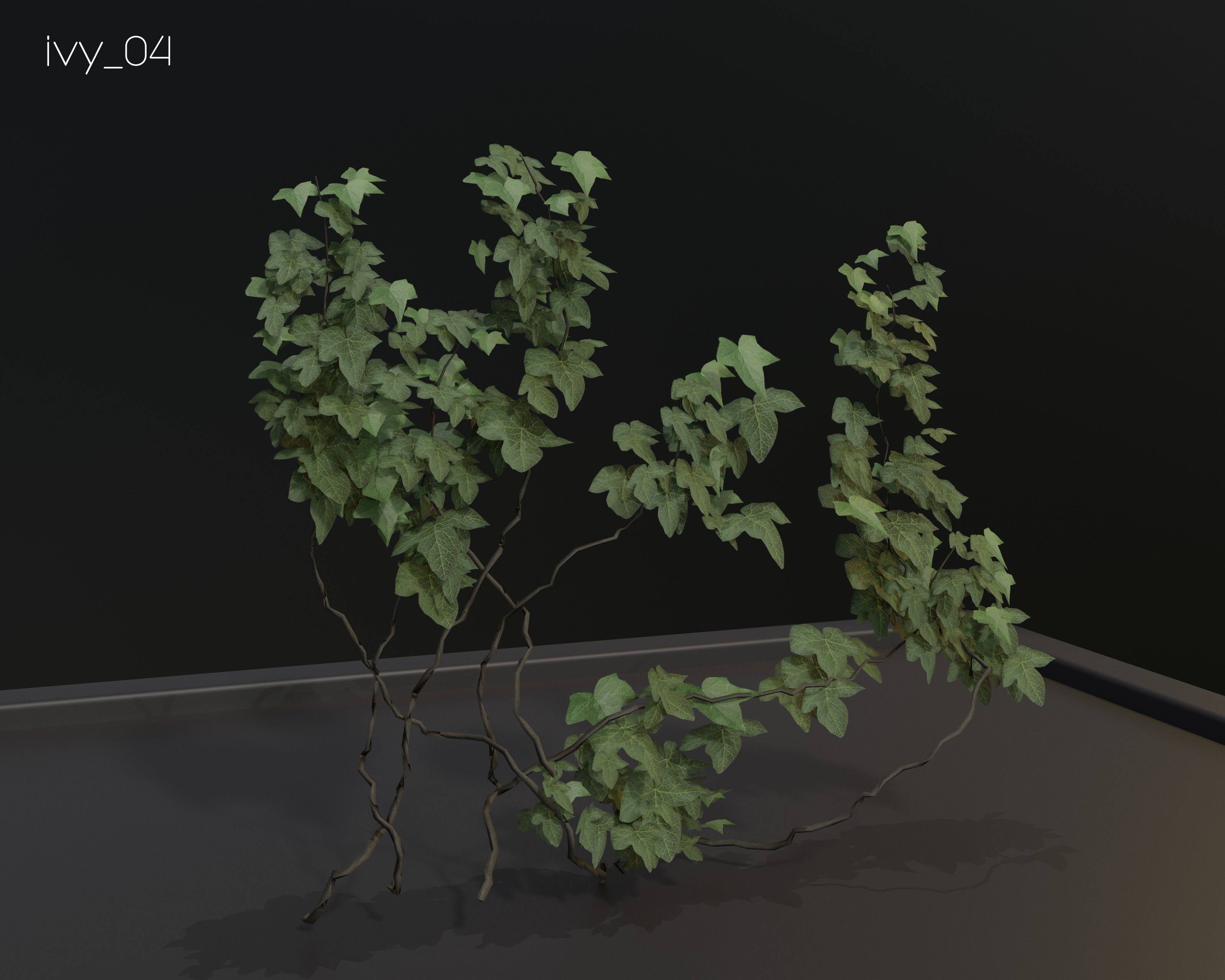 Castle Ruins Environment - PBR Medieval Props and Vegetation Low-poly 3D model_135