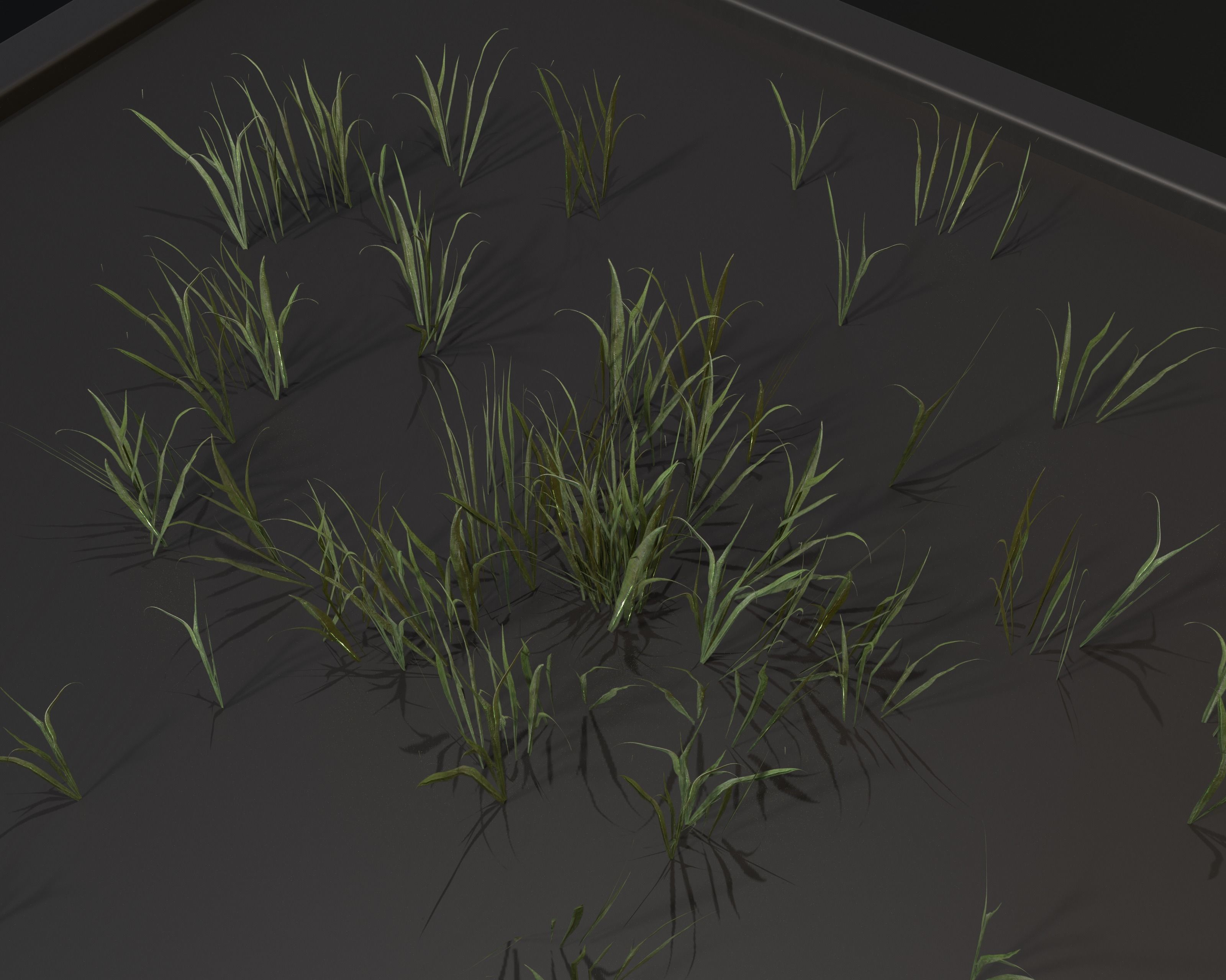 Castle Ruins Environment - PBR Medieval Props and Vegetation Low-poly 3D model_121