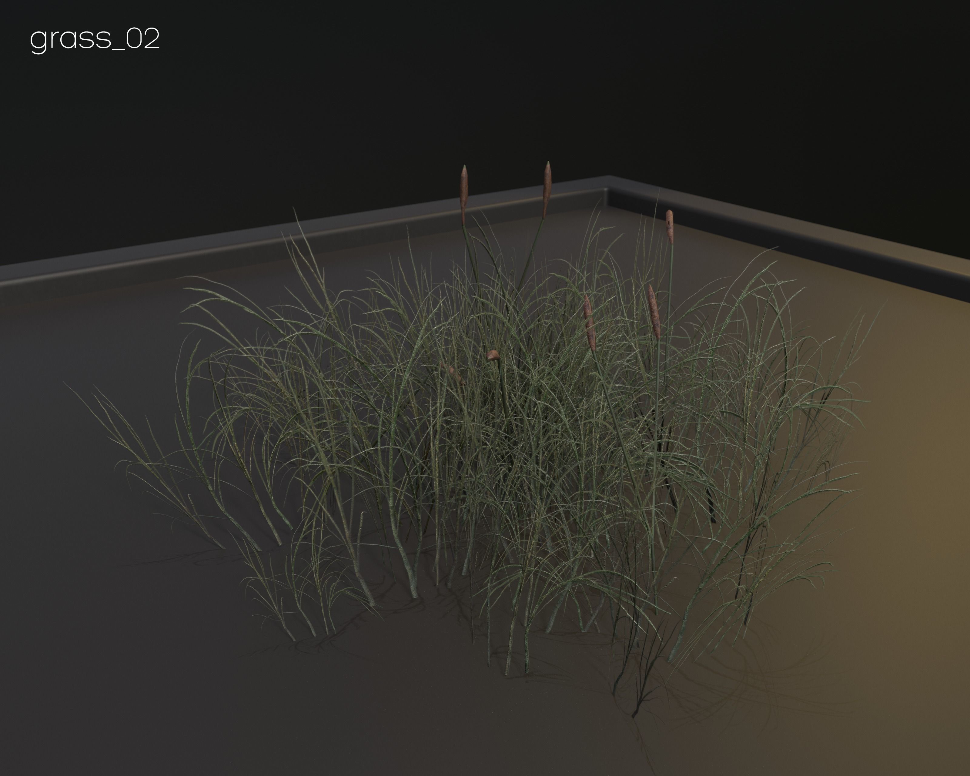 Castle Ruins Environment - PBR Medieval Props and Vegetation Low-poly 3D model_100