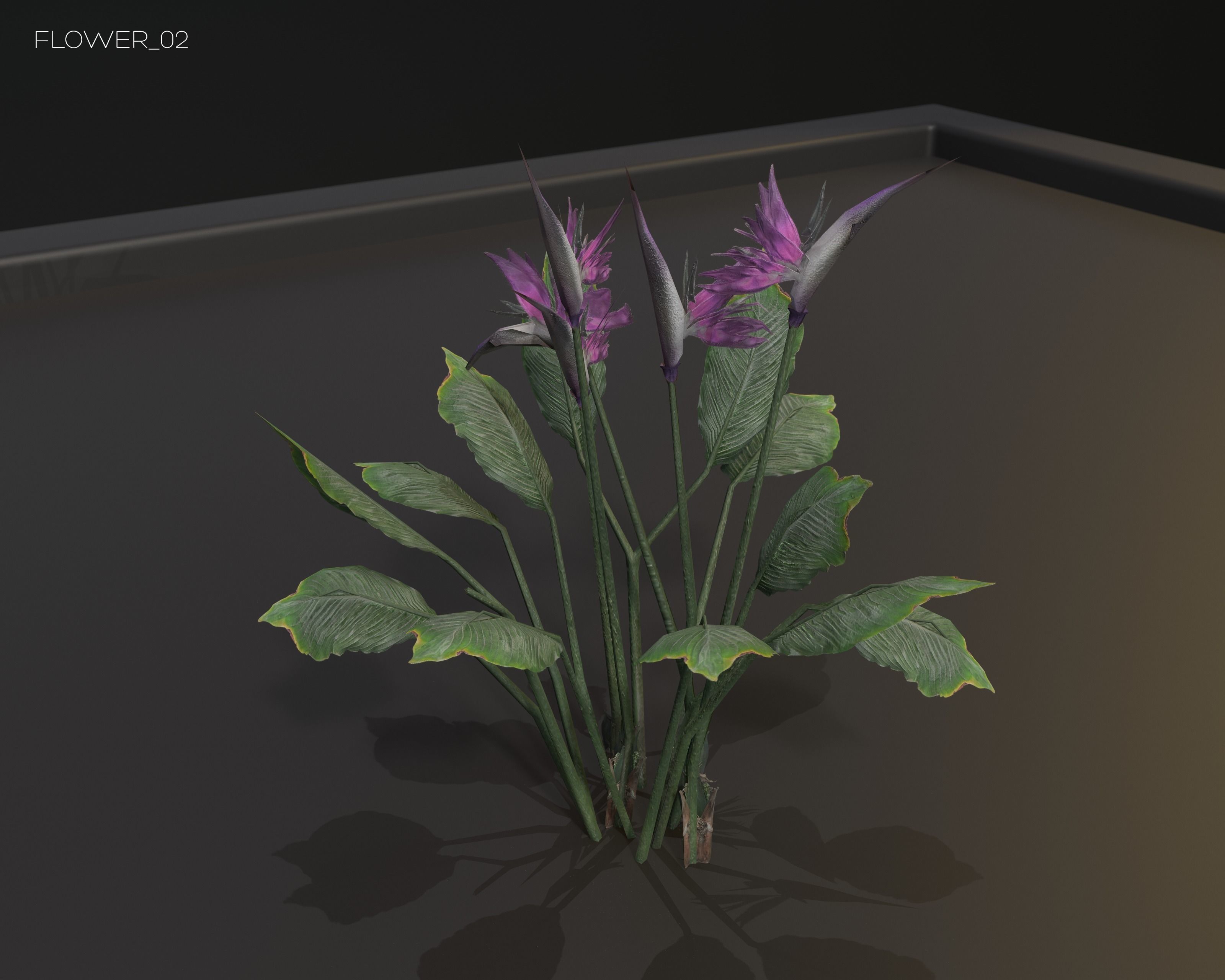 Castle Ruins Environment - PBR Medieval Props and Vegetation Low-poly 3D model_83