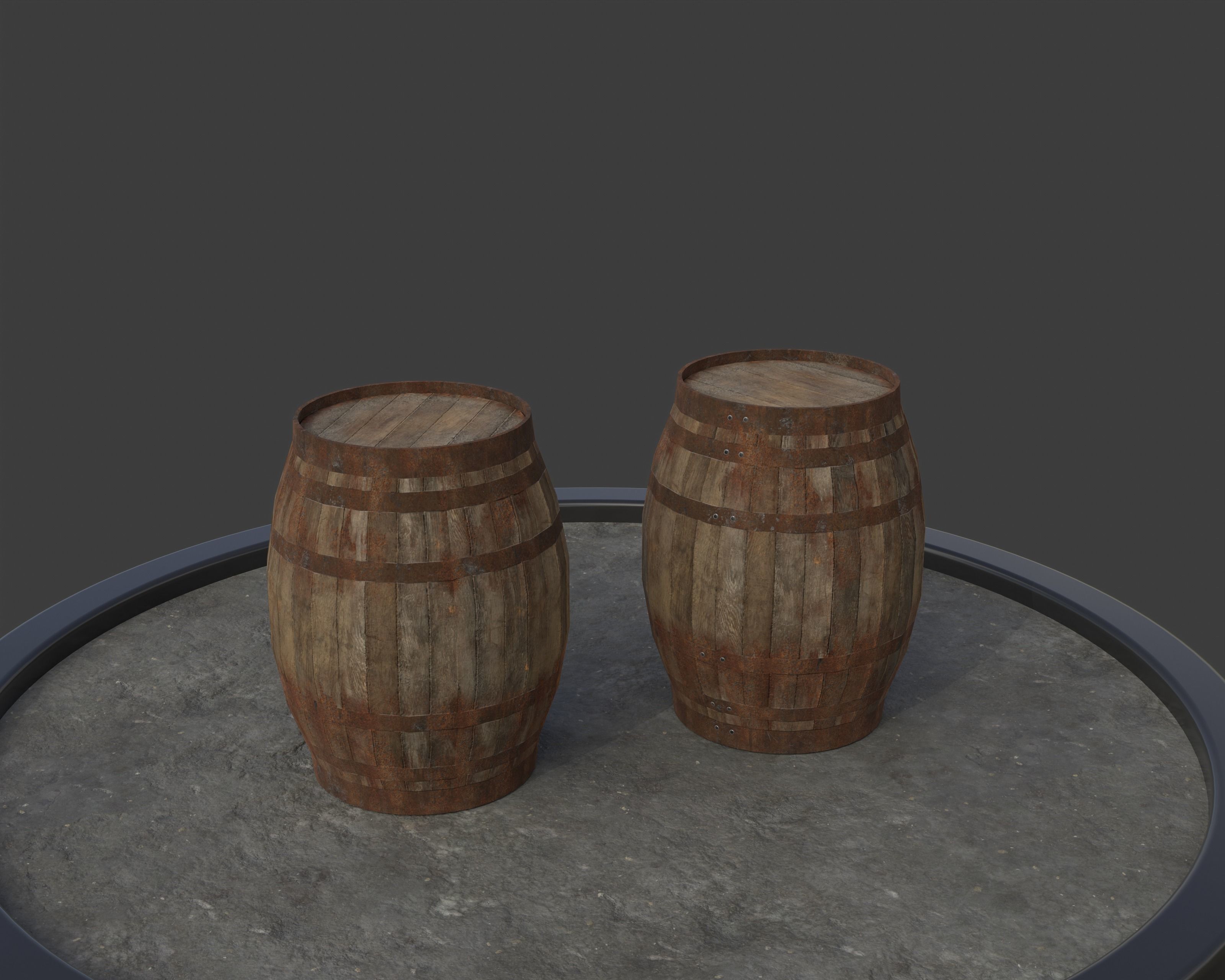 Castle Ruins Environment - PBR Medieval Props and Vegetation Low-poly 3D model_49