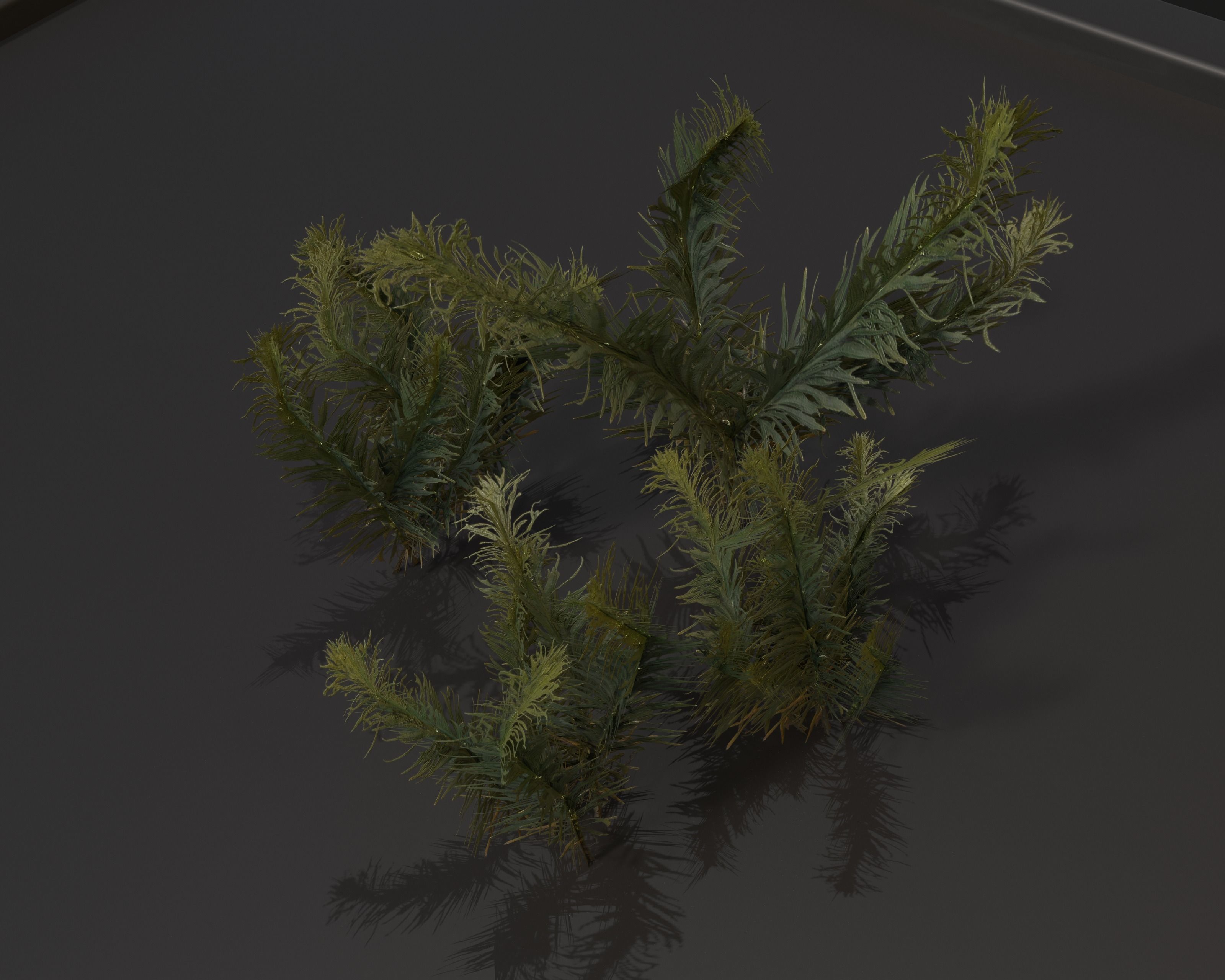 Castle Ruins Environment - PBR Medieval Props and Vegetation Low-poly 3D model_104