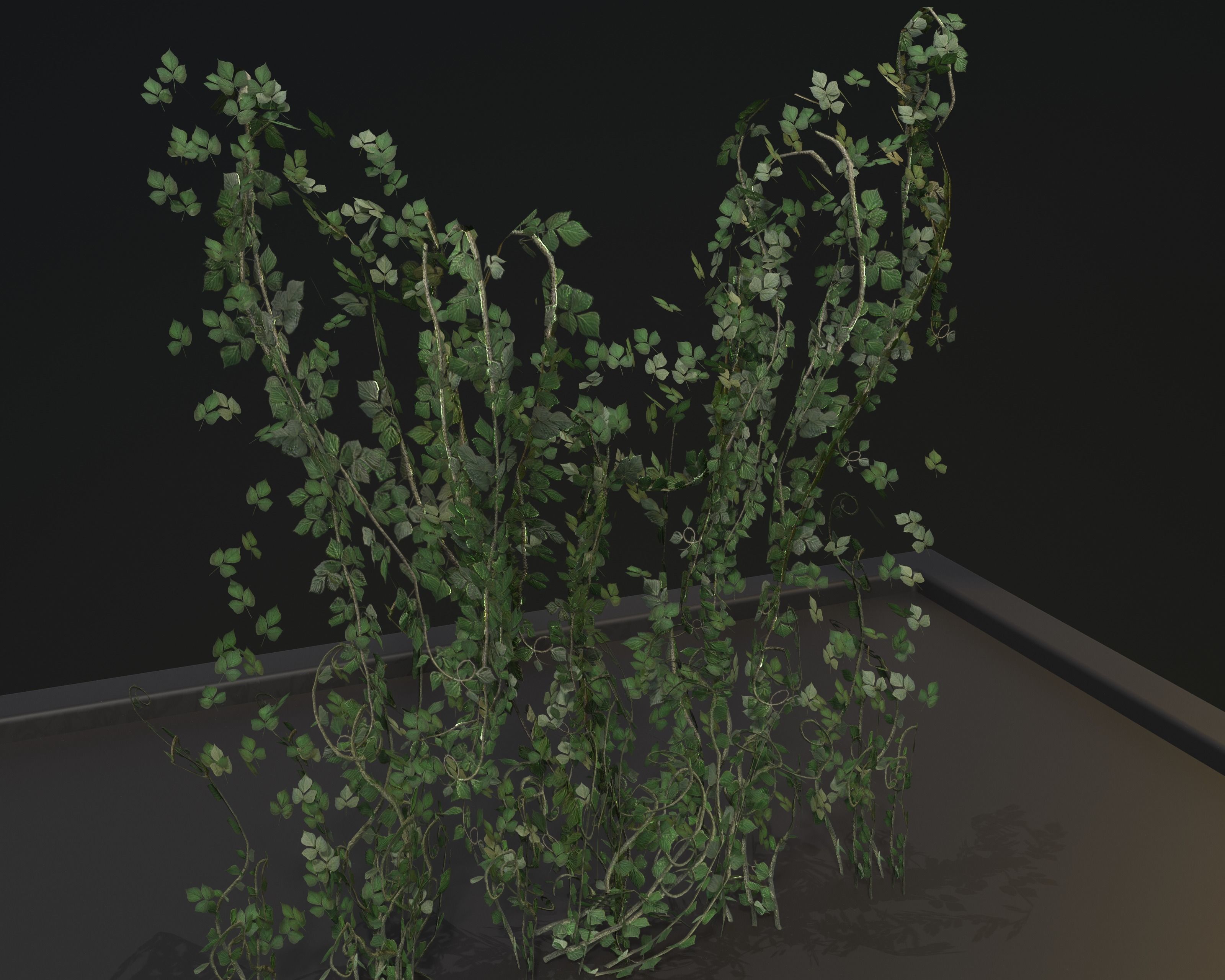 Castle Ruins Environment - PBR Medieval Props and Vegetation Low-poly 3D model_132