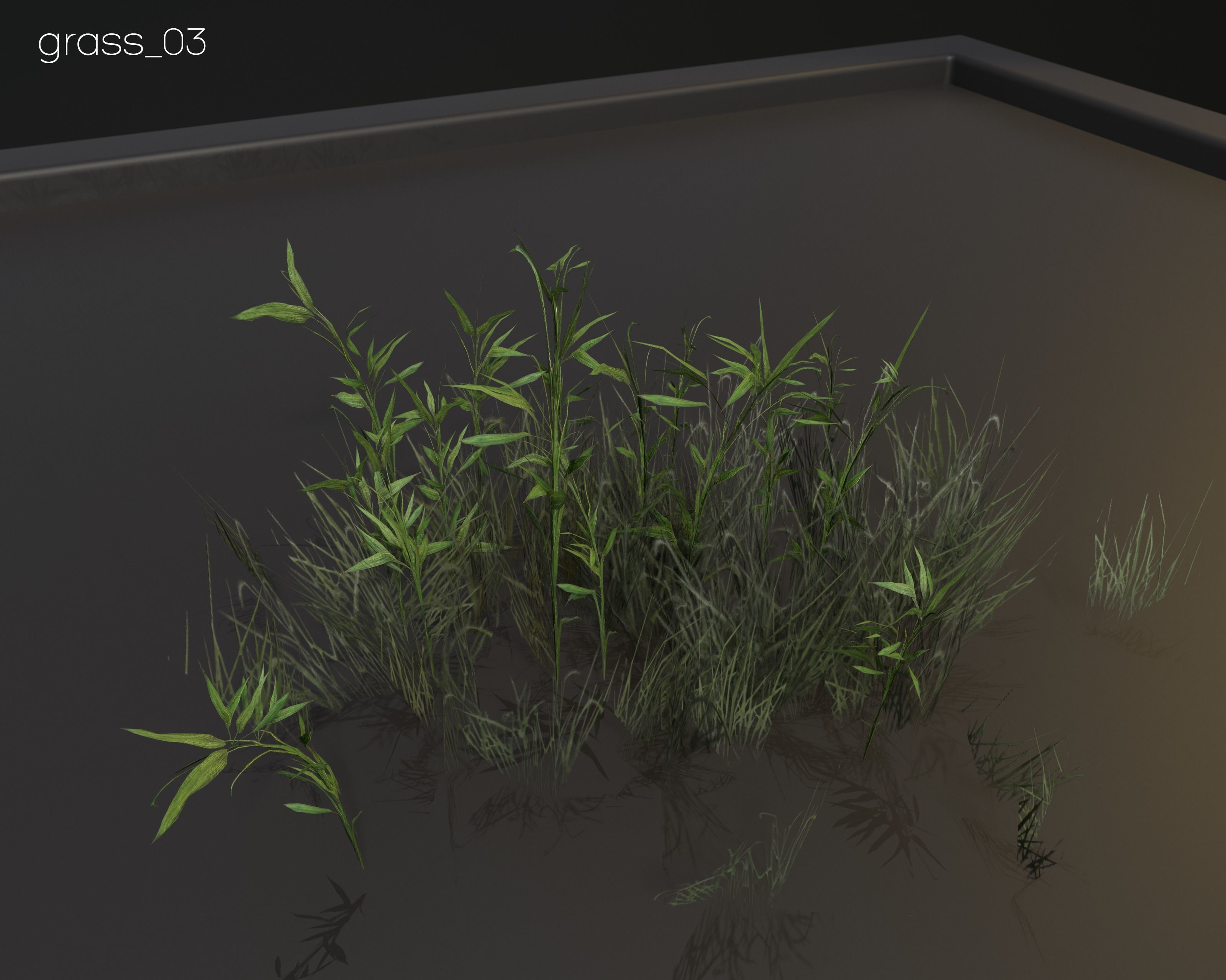 Castle Ruins Environment - PBR Medieval Props and Vegetation Low-poly 3D model_101