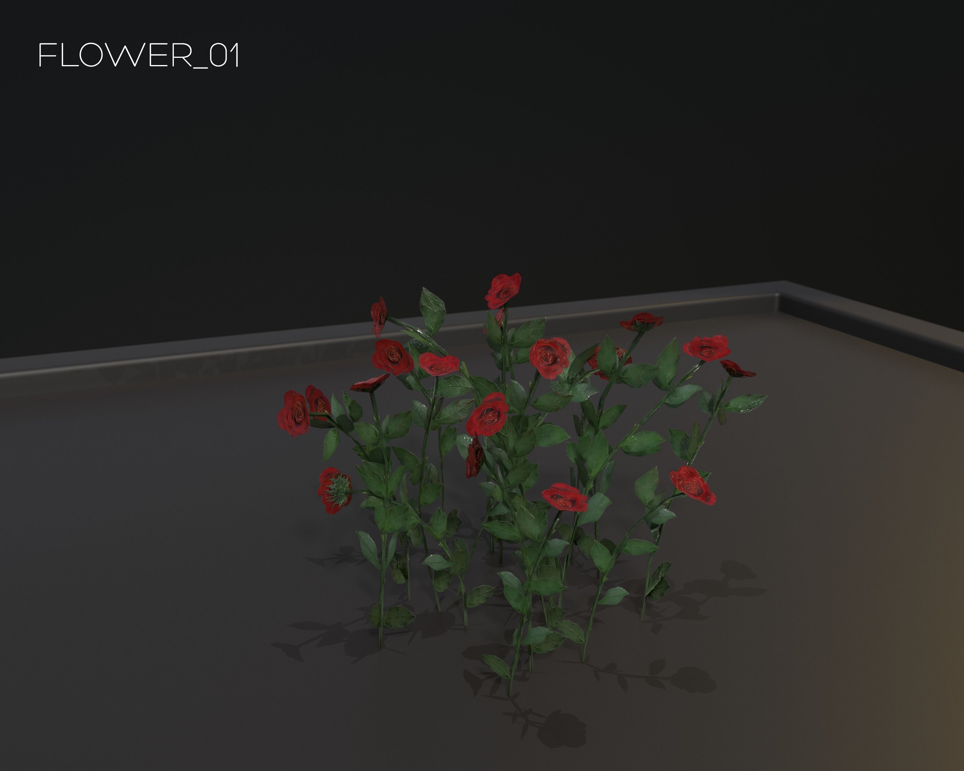 Castle Ruins Environment - PBR Medieval Props and Vegetation Low-poly 3D model_81