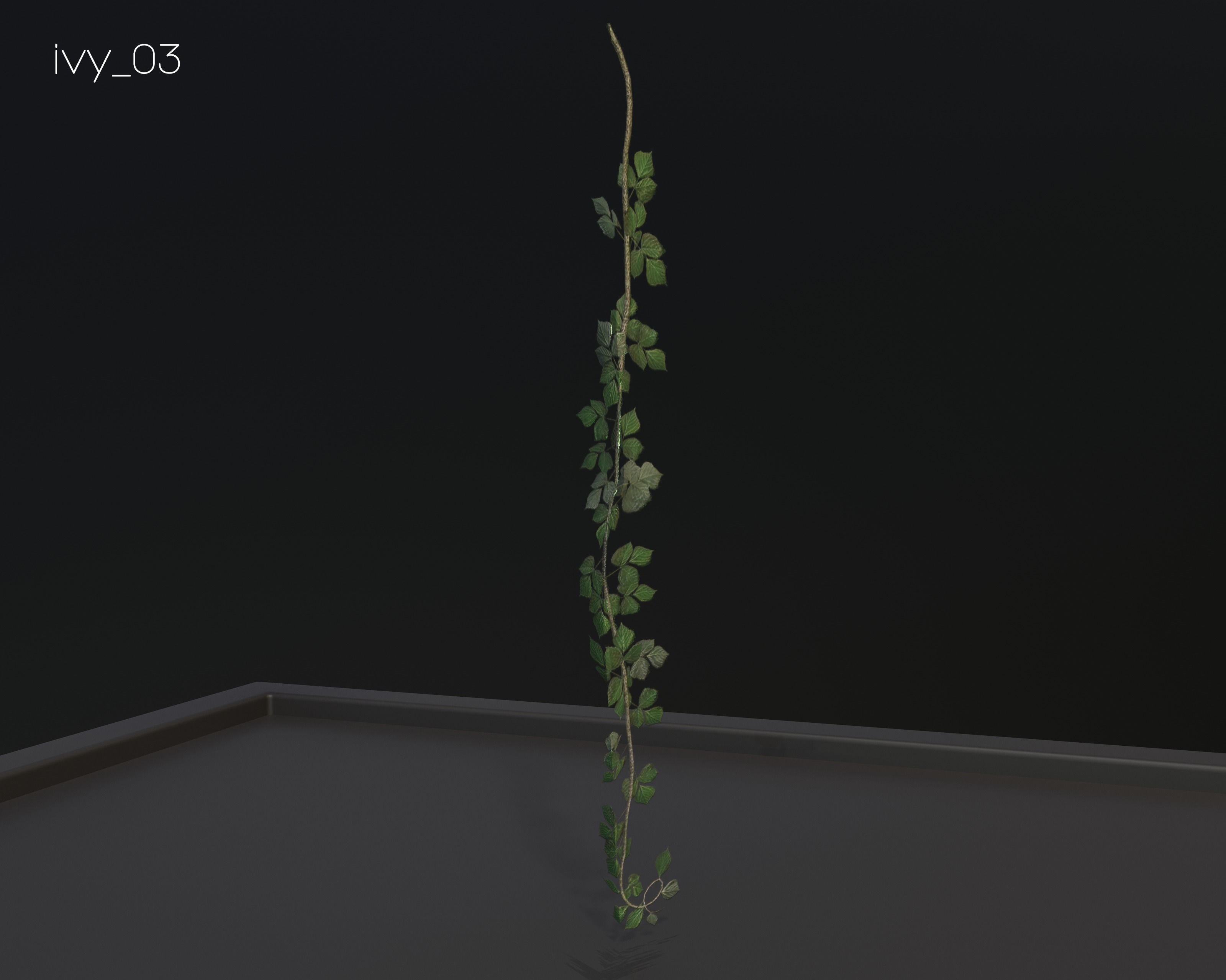 Castle Ruins Environment - PBR Medieval Props and Vegetation Low-poly 3D model_134