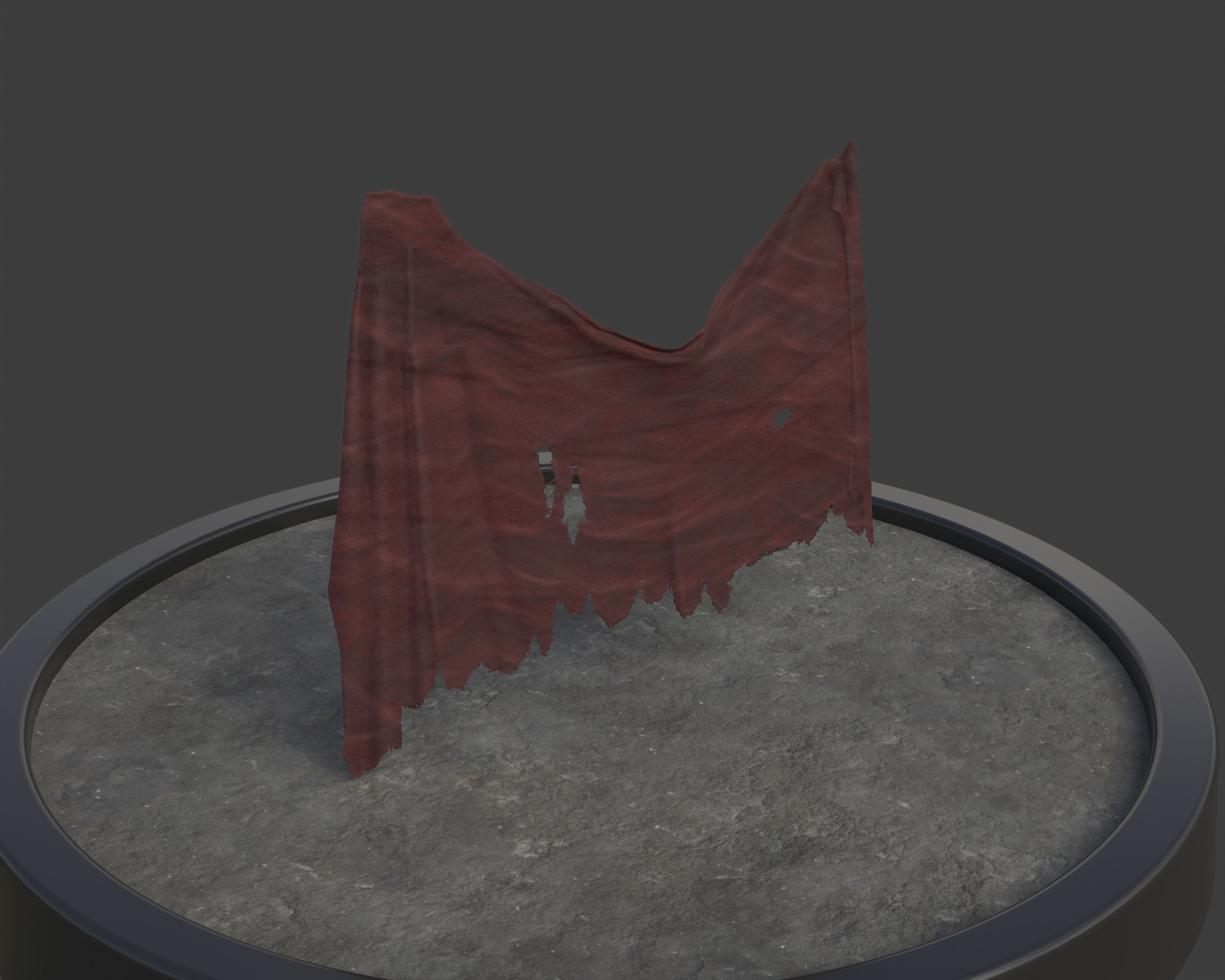 Castle Ruins Environment - PBR Medieval Props and Vegetation Low-poly 3D model_57