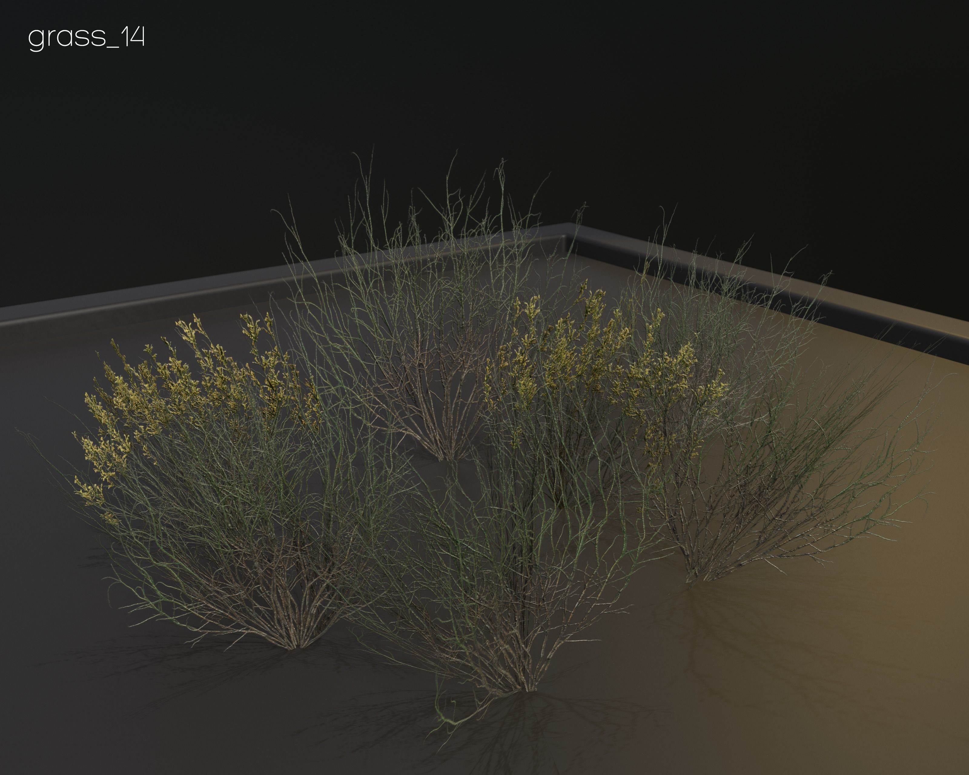 Castle Ruins Environment - PBR Medieval Props and Vegetation Low-poly 3D model_122