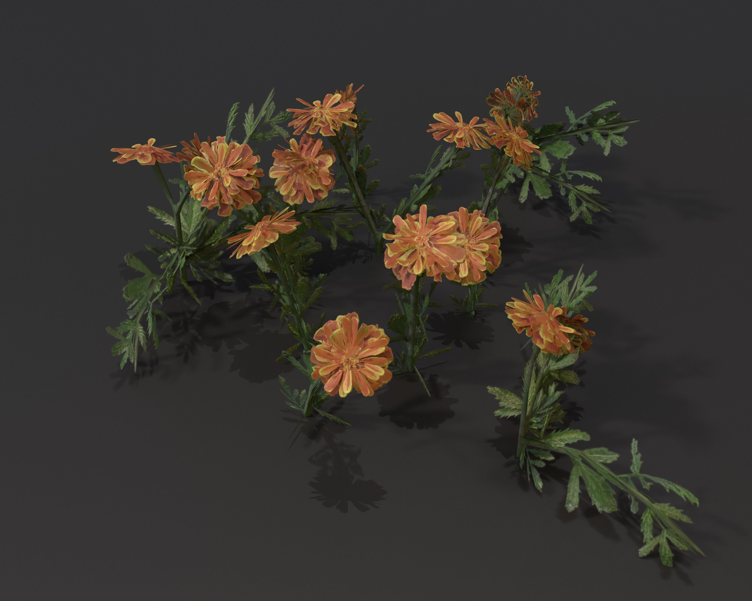 Castle Ruins Environment - PBR Medieval Props and Vegetation Low-poly 3D model_88