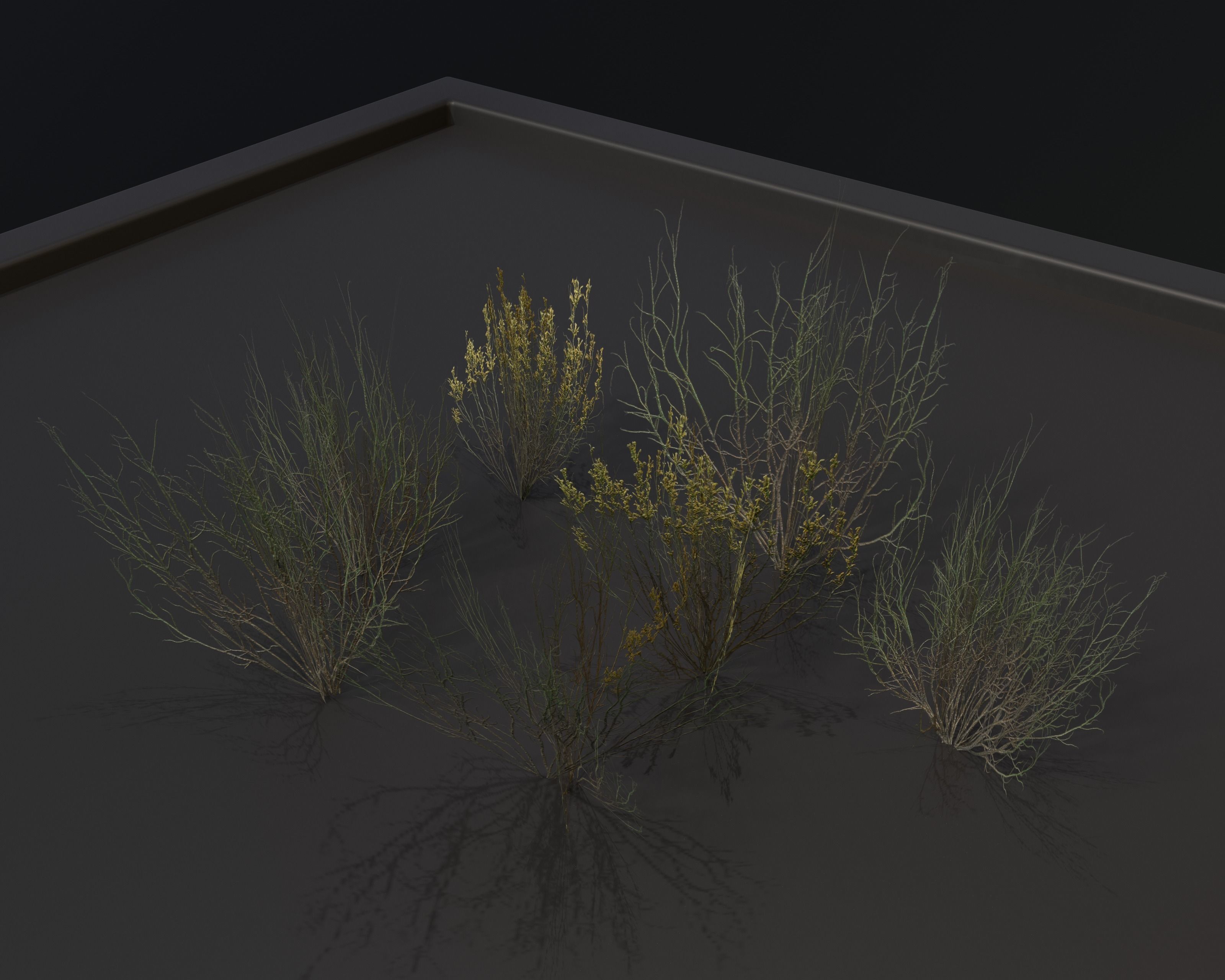 Castle Ruins Environment - PBR Medieval Props and Vegetation Low-poly 3D model_123