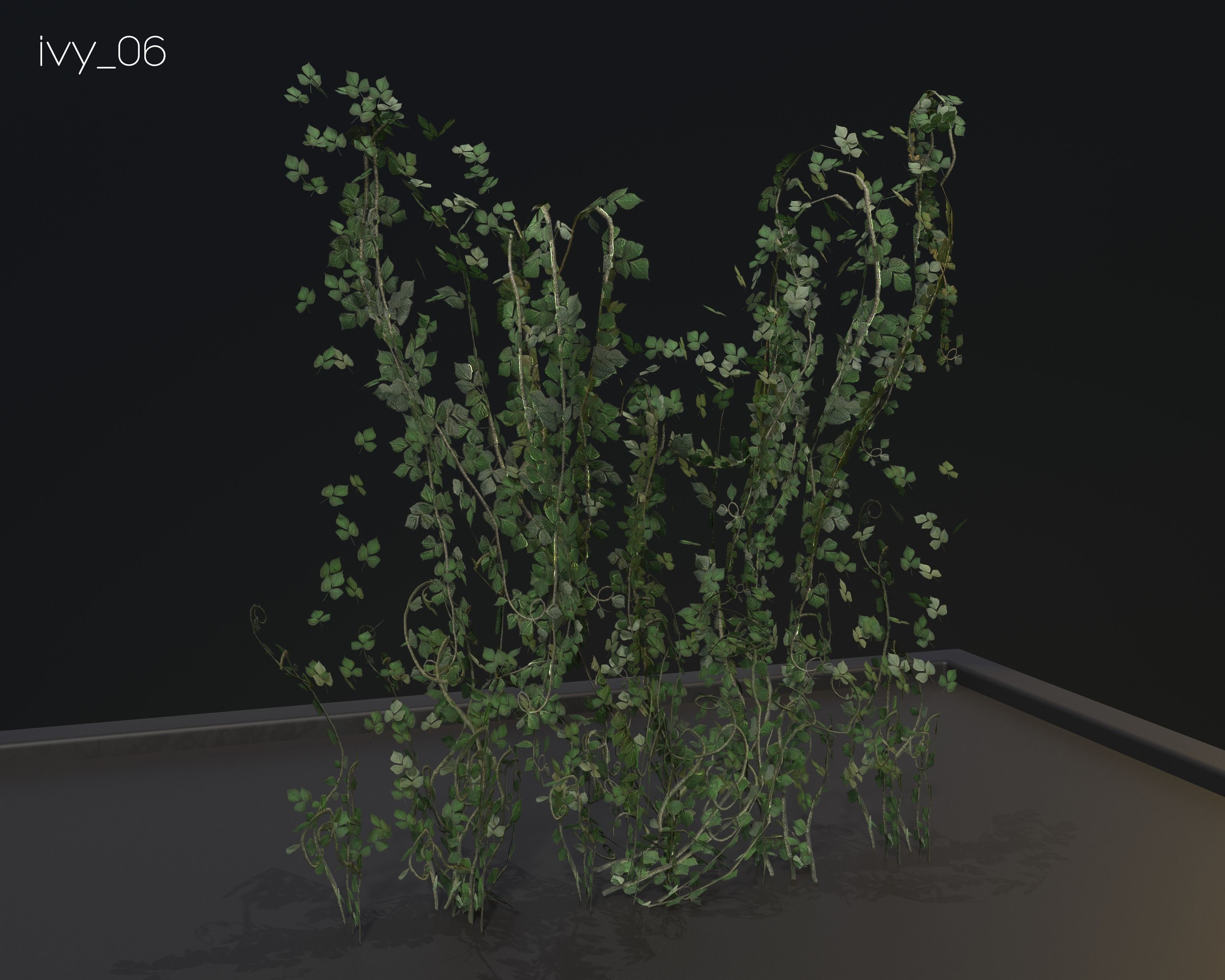 Castle Ruins Environment - PBR Medieval Props and Vegetation Low-poly 3D model_139